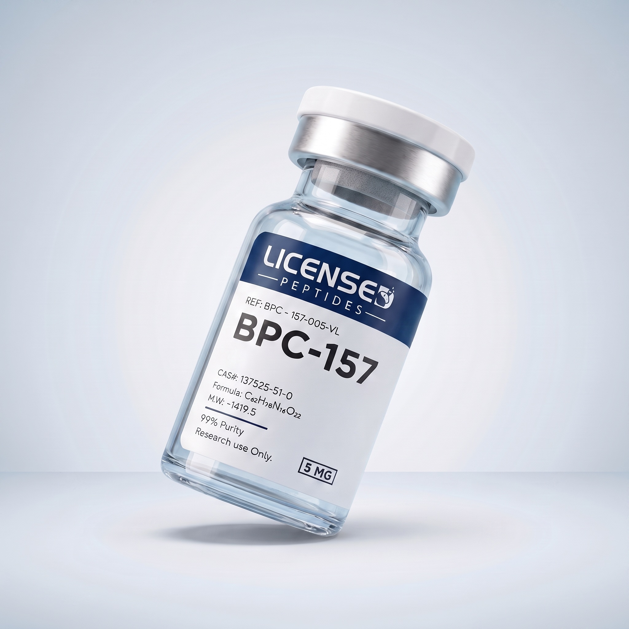 Licensed Peptides branded research vial