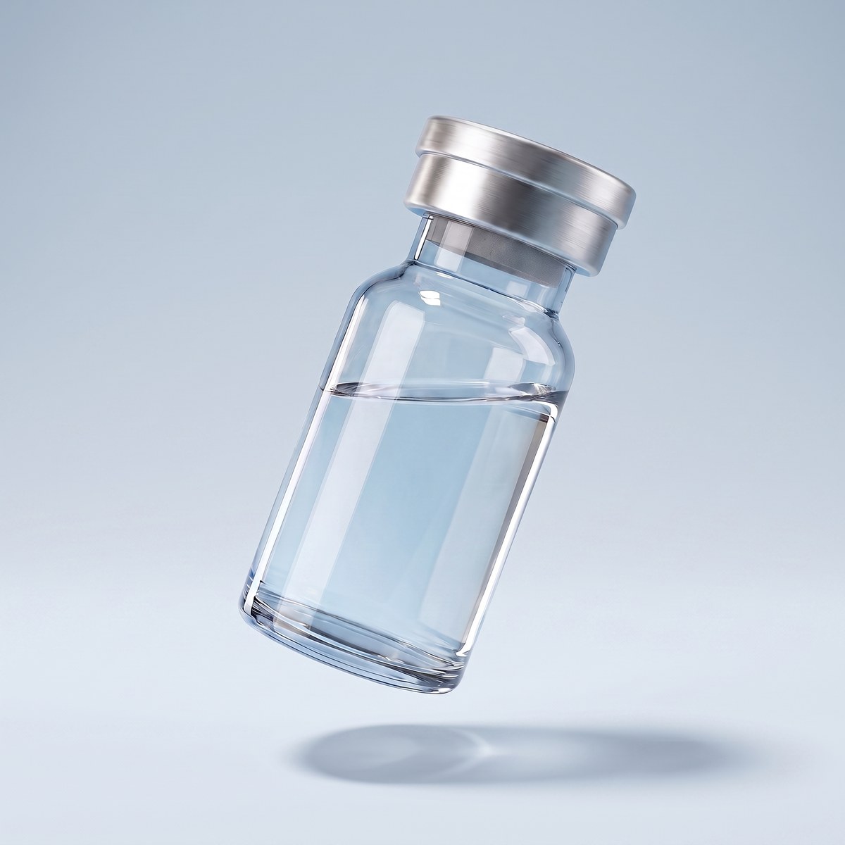 Completely unlabeled research peptide vial