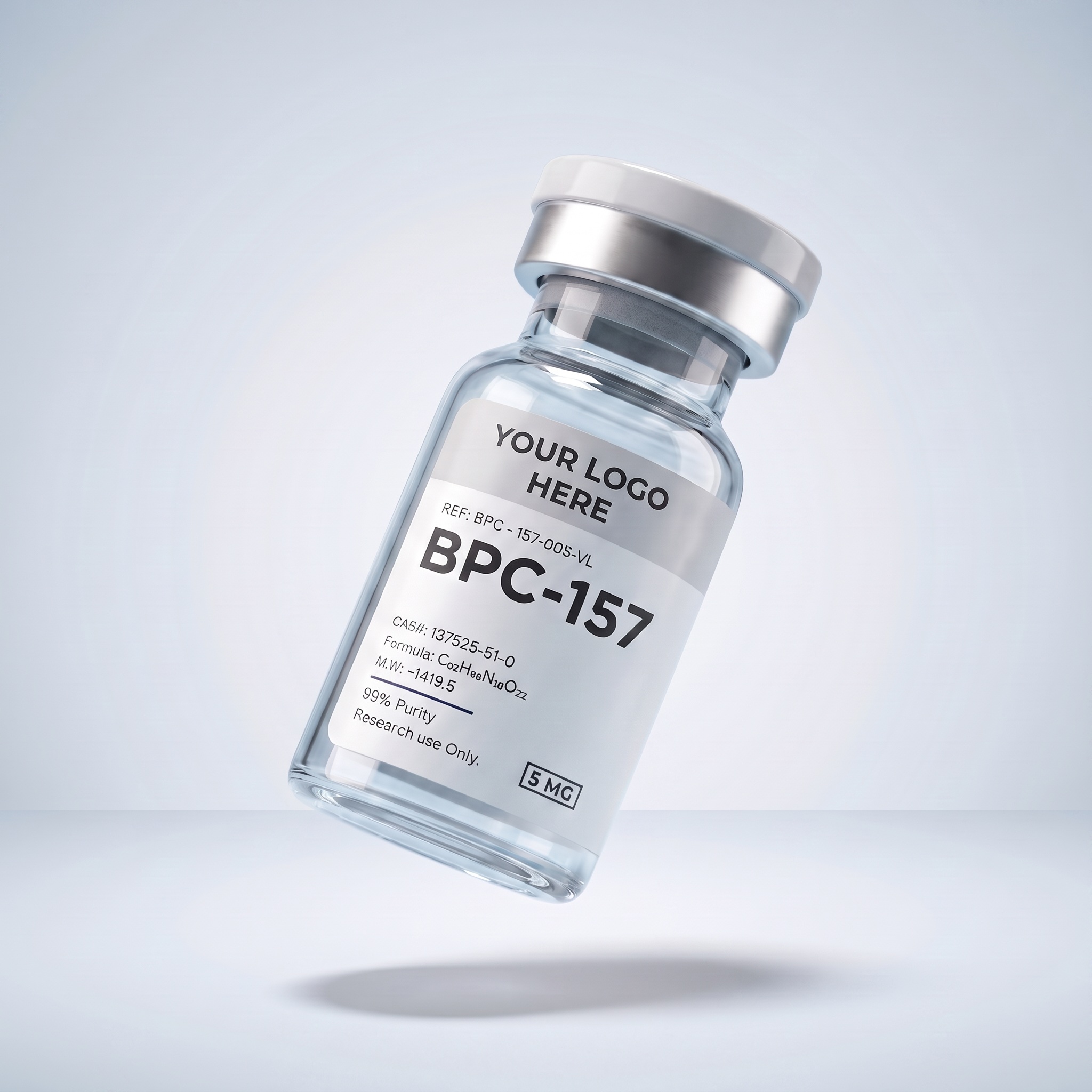 Custom white-label research vial with your logo